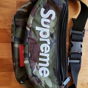 Supreme Spell Out Camo Fanny Pack 2 Pockets